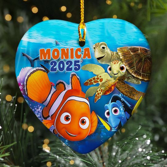 Personalized Nemo And Friends Christmas Ornament, Finding Dory 2025 Christmas Tree Decor