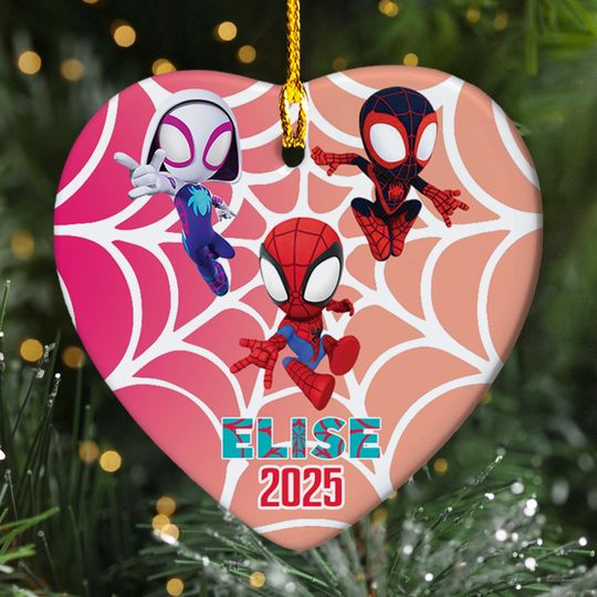 Custom Spiderman Ornament, Spider-Man Christmas Ornament