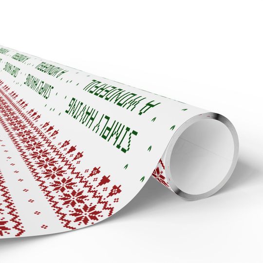 Wonderful Christmastime Wrapping Paper – Beatles Holiday Gift Wrap & Festive Packaging