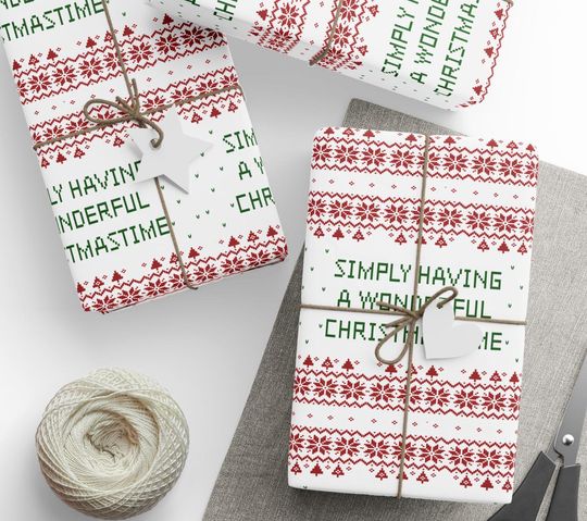 Wonderful Christmastime Wrapping Paper – Beatles Holiday Gift Wrap & Festive Packaging