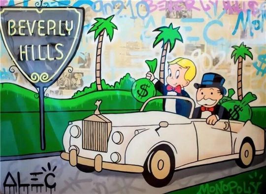 Alec Monopoly Richie Rich Graffiti Wall Art Poster