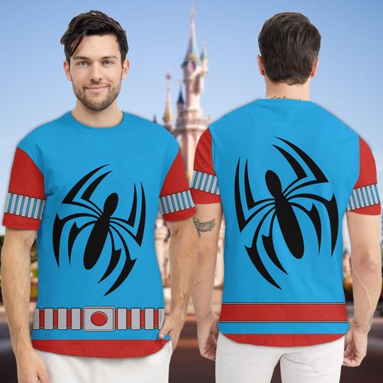 Scarlet Spider Hero Incredible Cosplay Halloween 3D T-Shirt
