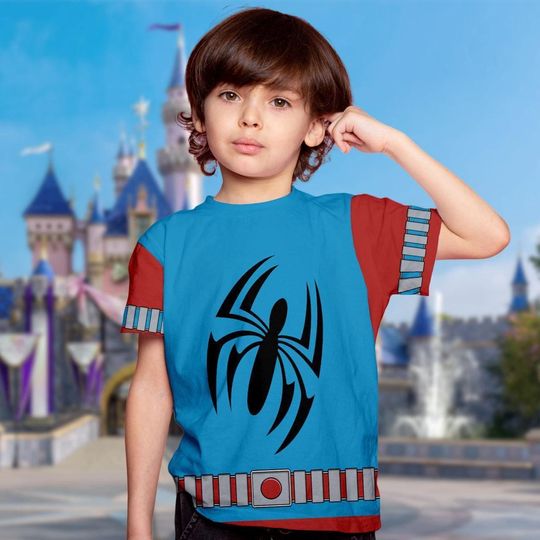 Scarlet Spider Hero Incredible Cosplay Halloween 3D T-Shirt