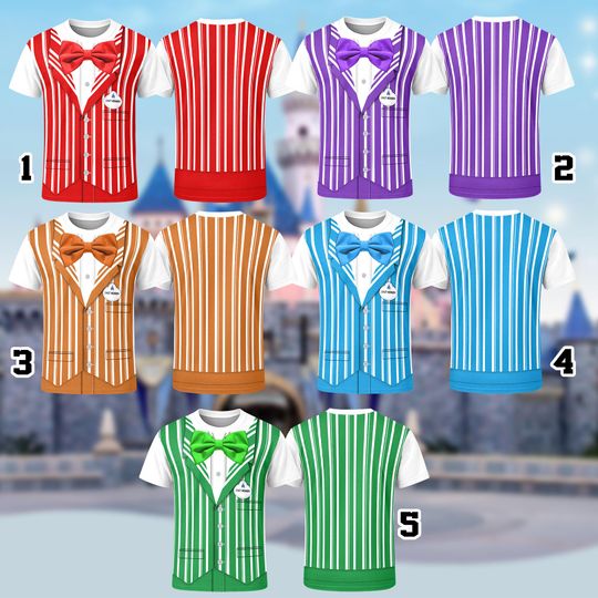 Disney The Dapper Dans Character 3D Costume Cosplay Shirt