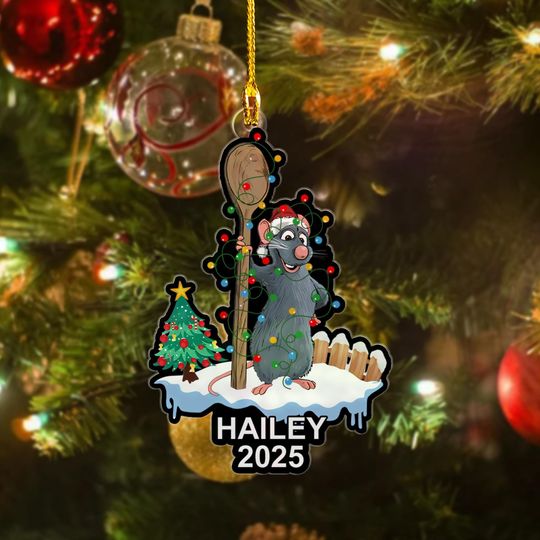 Personalized Ratatouille Chef Acrylic Christmas Ornament