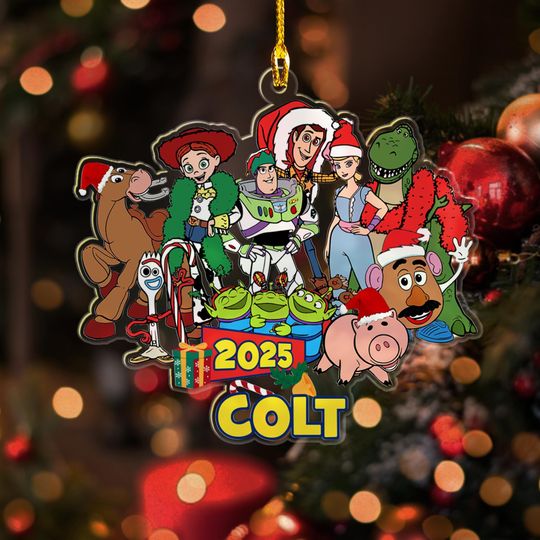 Customized Disney 2025 Christmas Tree Decor, Movie Character Xmas Gift