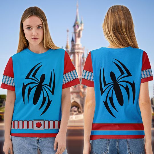 Scarlet Spider Hero Incredible Cosplay Halloween 3D T-Shirt