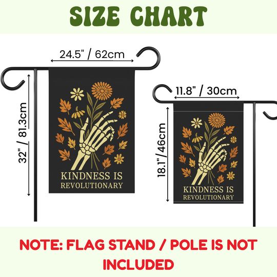 Fall Halloween Garden Flag, Spooky Skeleton Hand with Wildflowers