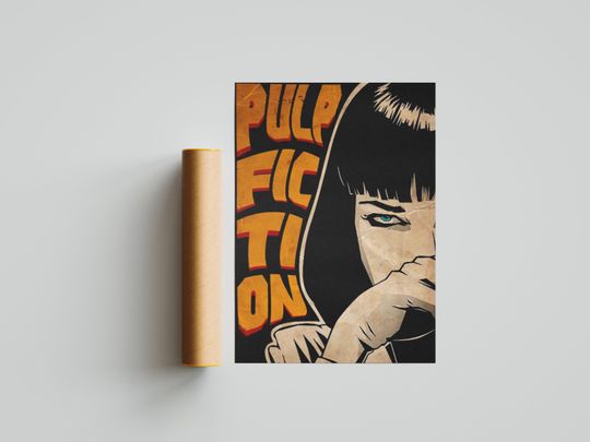 Pulp Fiction Poster | Movie Poster | Room Decor | Wall Decor | TV Decor