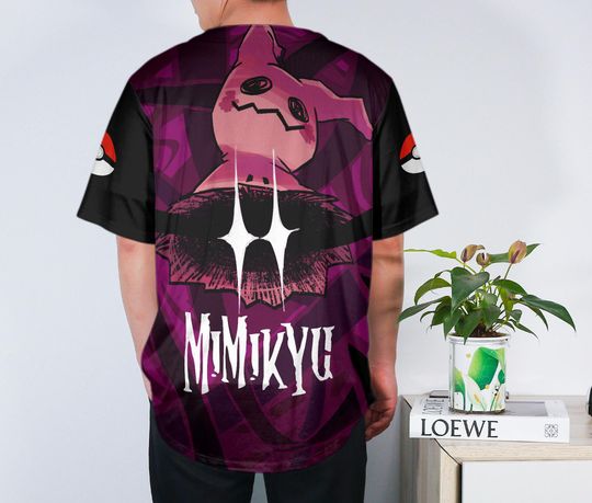 Mimikyu Baseball Jersey | Funny Anime Graphic | Birthday Gift