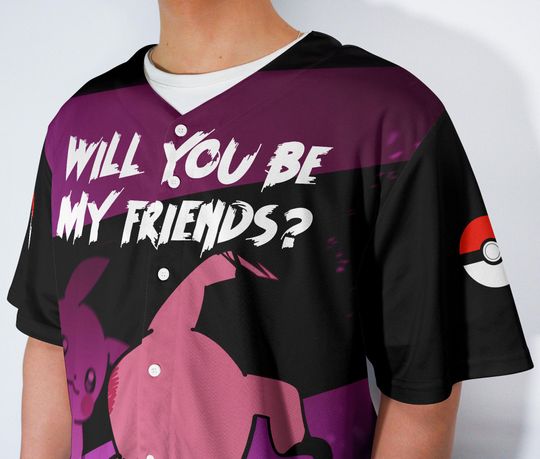 Mimikyu Baseball Jersey | Funny Anime Graphic | Birthday Gift