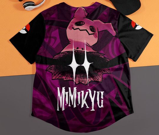 Mimikyu Baseball Jersey | Funny Anime Graphic | Birthday Gift