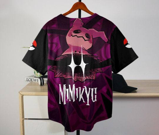 Mimikyu Baseball Jersey | Funny Anime Graphic | Birthday Gift