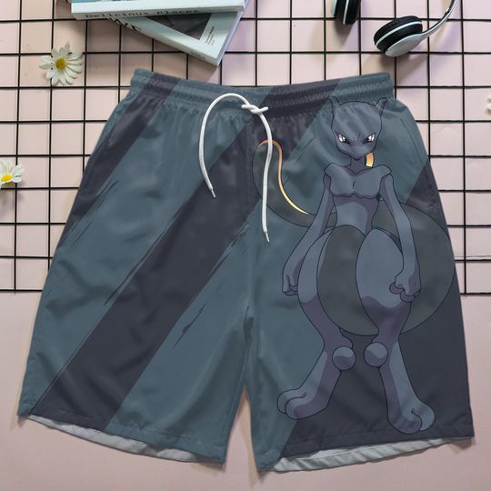 Mewtwo Hawaiian Shirt - Summer Button Up and Shorts Set