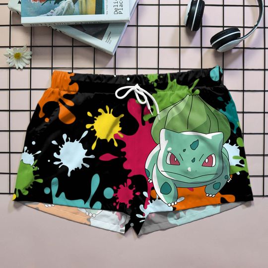 Bulbasaur Hawaiian Shirt Tropical Button Up Shirt Summer Beach Shorts