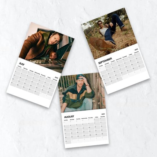 Glen Powell 2026 Calendar, Celebrity Crush Planner, Funny Wall Calendar Gift, Glen Powell Fan Merch, Holiday Gift for Her
