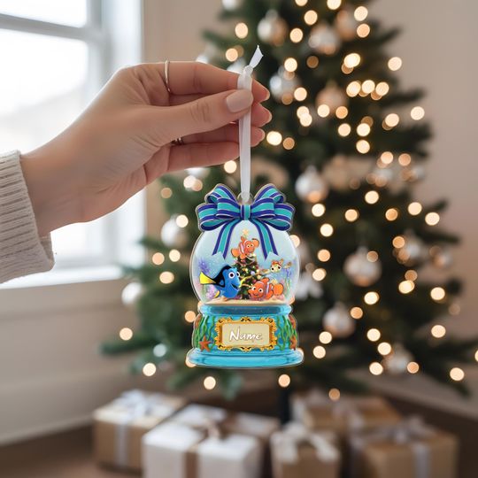 Personalized Finding Nemo Dory 2D Flat Acrylic Ornament , Custom Disney Nemo Finding Dory Ornament, Disney Christmas Tree Decor