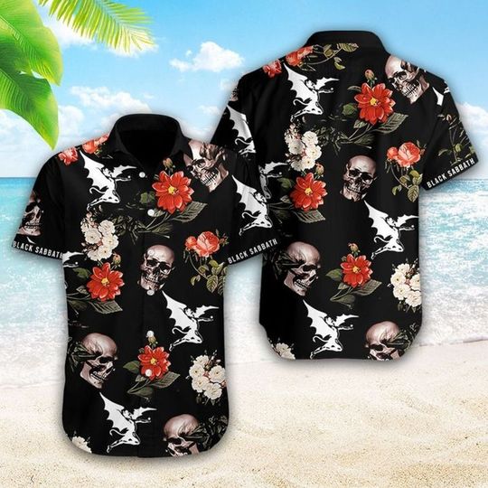 Black Sabbath Hawaiian Shirt, Black Sabbath Band Hawaiian Shirt