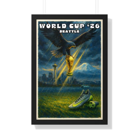 Seattle Football World Cup 2026 Poster, USA Team Fan Gift