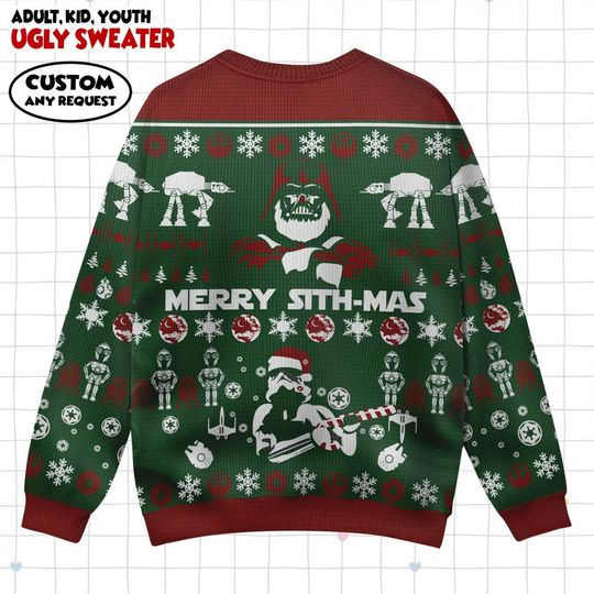 Star Wars Ugly Sweater, Merry Sith-Mas Sweater, Darth Vader Sweater, Star Wars Xmas Sweater, Holiday Sweater