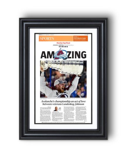 2022 Colorado Avalanche Amazing Stanley Cup Champions Commemorative Newspaper Print