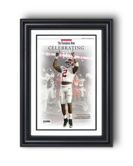 2016 Albm Football CELEBRATING 16 Champions College Football Front Page Newspaper