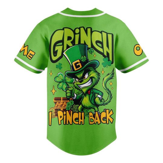 How The funny character Stole St. Patricks Day I Pinch Back Custom Baseball Jersey, Gift For Friend