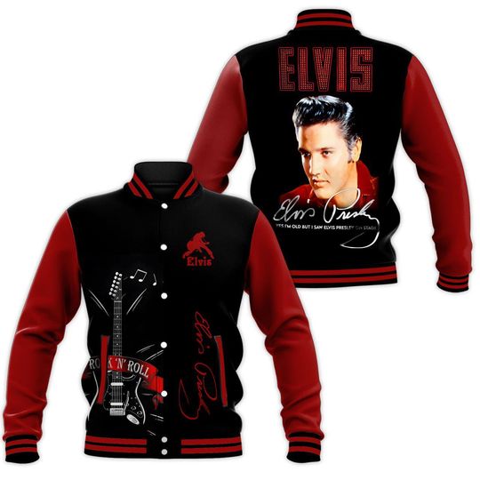 Elvis Presley Jacket, Elvis Presley Baseball Jacket, Gift For Him, Gift For Friend