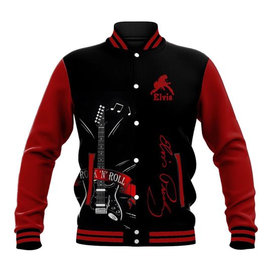 Elvis Presley Jacket, Elvis Presley Baseball Jacket, Gift For Him, Gift For Friend