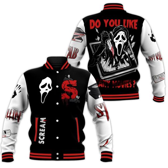 Scream New Baseball Jacket For Fan, Gift For Him, Gift For Friend