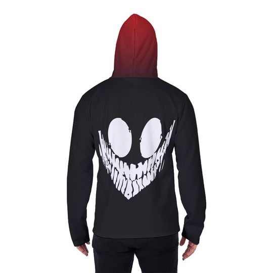 Okarun Transformation Microfleece Hoodie with Mask: Anime Inspired