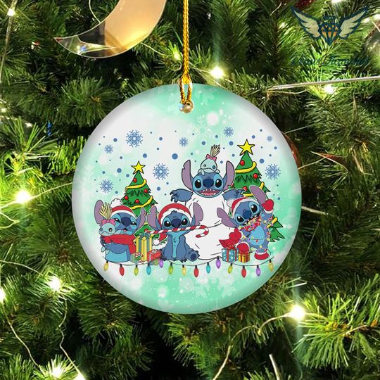 Christmas Stitch Ornament,  Stitch Christmas, Lilo and Stitch, Christmas Ornament, Disney Christmas,