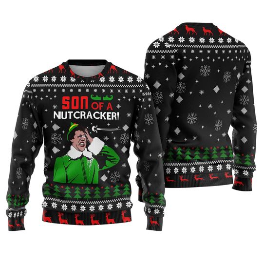 Son Of A Nutcracker Buddy The Elf Ugly Christmas Sweater