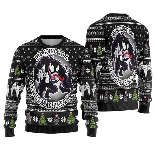 I'm Going To A Christmas Party, Spiderman Ugly Christmas Sweater, 2025 Christmas Party