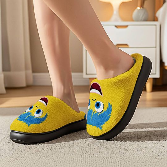 Inside Out Cozy Slipper, Inside Out Joy Character Cozy Shoes, Disneyland Movie Slipper, Joy Comfortable House Shoes