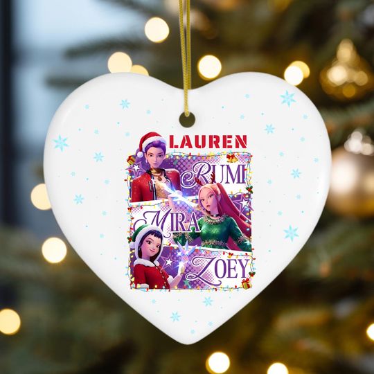 Personalized Name Huntrix Ornament,KPOP Christmas Keepsake, Christmas Ornament