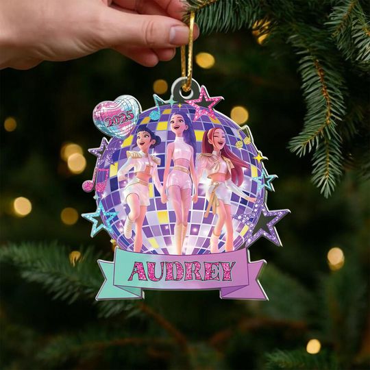 Personalized Huntrix Christmas Acrylic Ornament,Kpop Demon Hunter Ornament