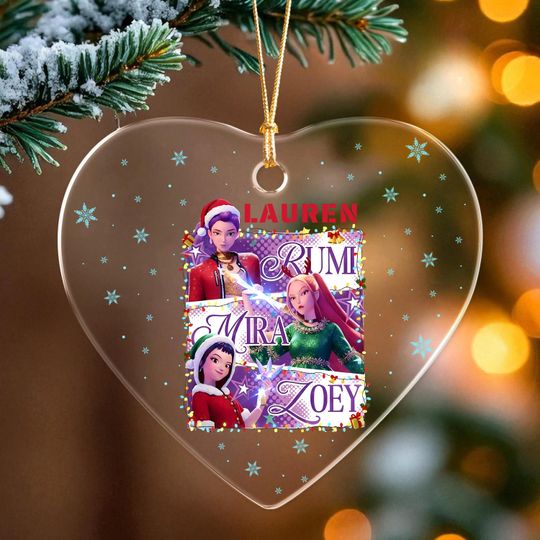 Personalized Name Huntrix Ornament,KPOP Christmas Keepsake, Christmas Ornament