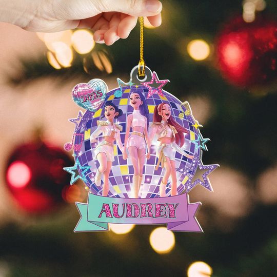Personalized Huntrix Christmas Acrylic Ornament,Kpop Demon Hunter Ornament
