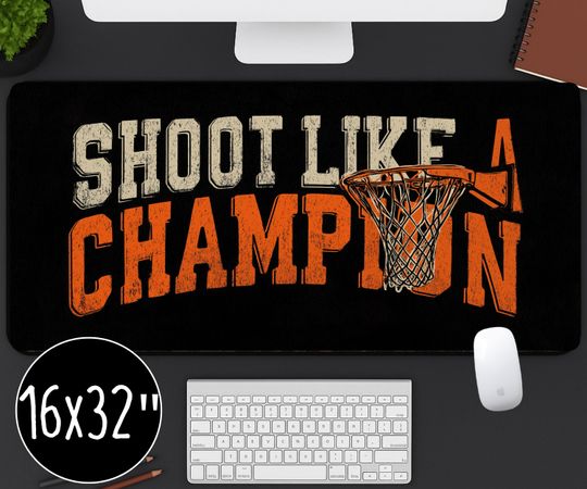 Basketball Mouse Pad: Shoot Like A Champion, Sports Lover Office Decor