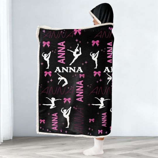 Personalized Soccer Blanket Hoodie with Custom Name and Number, Unique Sports Gift for All Ages