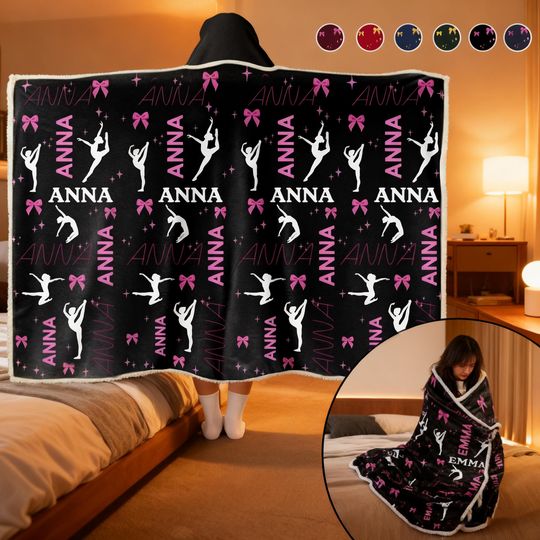 Personalized Soccer Blanket Hoodie with Custom Name and Number, Unique Sports Gift for All Ages
