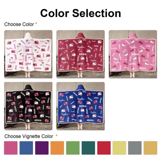 Custom Pet Face Blanket Hoodie, Personalized Funny Photo Gift for Dog and Cat Lovers