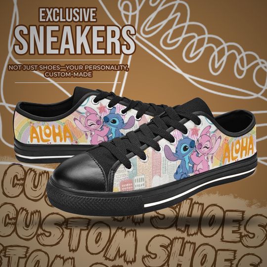 Stitch and Angel Women's Low Top Shoe Sneakers