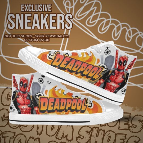 Deadpool High Top Shoes