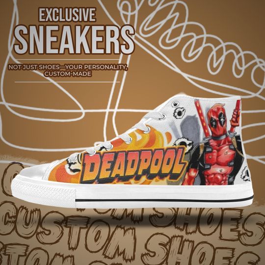 Deadpool High Top Shoes