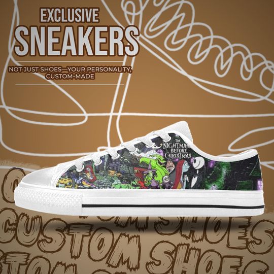 The Nightmare Before Christmas Women's Low Top Shoe Sneakers