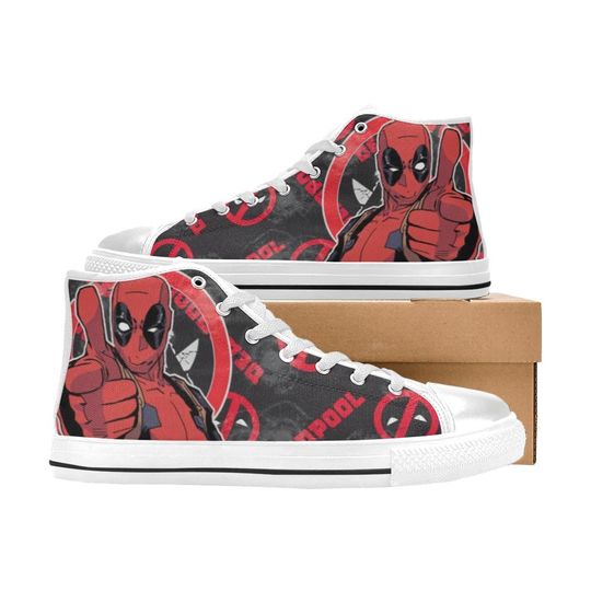 Deadpool High Top Shoes Sneakers for Men and Women