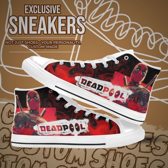 Deadpool High Top Shoes