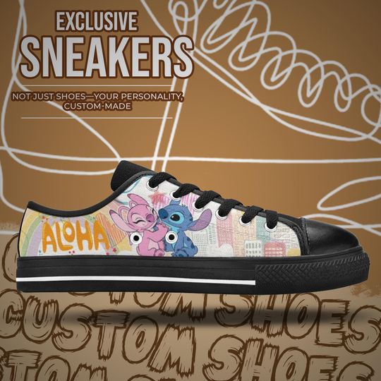 Stitch and Angel Women's Low Top Shoe Sneakers